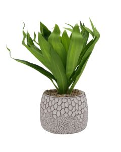 Lule artificiale, në vazo, plastike, jeshile, Dia.10xH25 cm