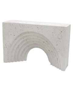 Decorative object, resin, grey, 23x5xH15.5 cm