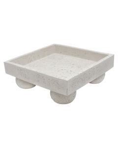 Decorative object, resine, white, 24x8xH24 cm