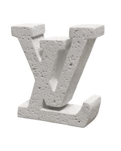 Objekt dekorues, Louis, rezinë, e bardhë, 13×H13 cm