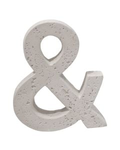 Decorative object, resine, white, 13xH12 cm