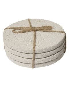 Decorative object, resine, white, 10 cm