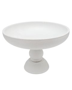 Decorative vase, ceramic, white, 26.5xH19 cm