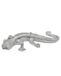 Objekt dekorues, Lizard, rezinë, argjendi, 30 cm