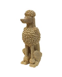 Decorative object, Dog, resin, gold, 8.5x25.5xH14.5 cm