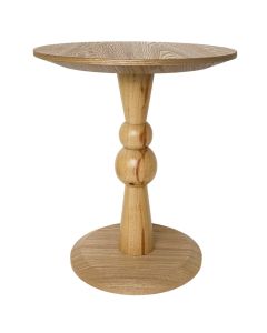 Side table, Mdf/wood, natural brown, 45x45xH46 cm