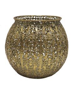 Vazo dekorative, metalike, floriri, 14xH18 cm