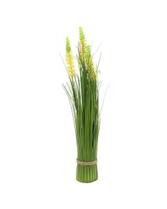 Artificial flower, plastic, yellow/purple, 44 cm