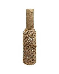 Decorative vase, straw, natural, 15xH60 cm