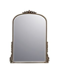 Decorative mirror, metal/glass, gold color, 68x48 cm