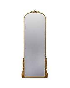 Decorative mirror, metal/glass, gold color, 172x70 cm