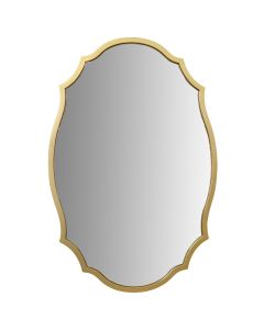 Decorative mirror, metal/glass, silver color, 90x60 cm