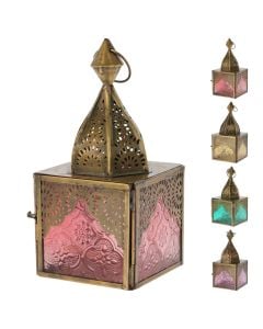 Lantern, metal/glass, assorted