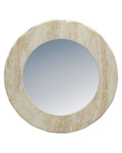 Pasqyrë dekorative, MDF, krem