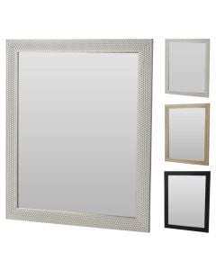 Pasqyrë, kornizë polistireni, të ndryshme, 46.5x1.5xH56.5 cm