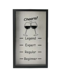 Dekorues muri, MDF, e zezë/e bardhë, 21x4xH35 cm