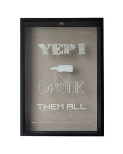 Dekorues muri, MDF, e zezë/e bardhë, 46x65xH85 cm