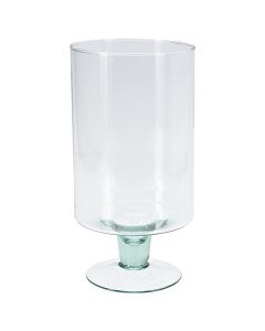 Vazo dekoruese, qelq, transparente, 18xH35 cm