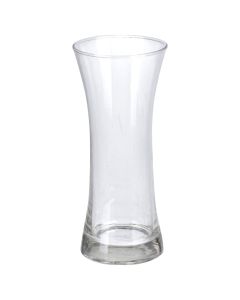 Vazo dekorative, qelq, transparente,  Ø14xH26 cm