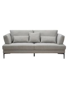 Sof, 3-seater, textile upholestry, light grey