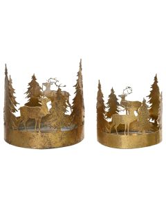 Room décor "Deer", iron, gold