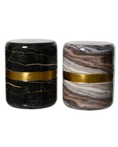 Side table, iron, assorted, Ø37.5xH30 cm