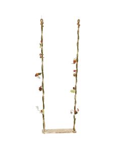 Swing chair, wood, natural, 45x15xH140 cm