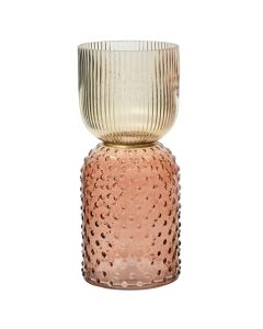 Mbjatëse qiriri, qelqi, të ndryshme, 13xH30 cm