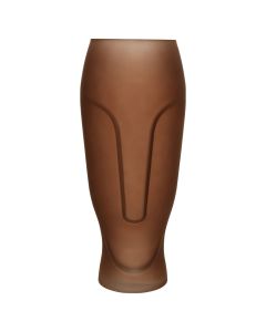 Vazo dekoruese, qelqi, kafe, dia.16xH34.8 cm