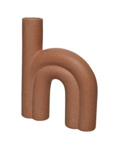 Decorative vase, stone, brown, 5x20xH26 cm