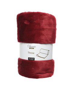 Blanket, polyester, red, 130x150 cm