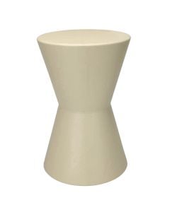 Side table, metal, panna, Dia.29xH45 cm