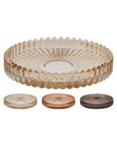 Mbajtëse qiriri, qelq, të ndryshme, Dia.10 cm