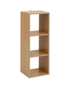 Multifunctional shelf, 3 levels, MDF, natural, 35x35xH102 cm