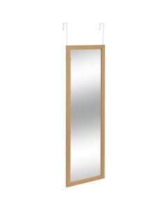 Hanging door mirror, MDF/aluminum, natural, 35.x1.8xH109 cm