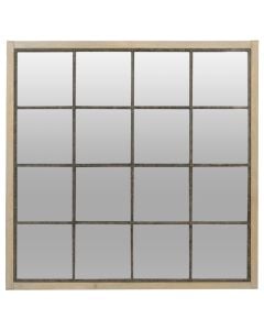 Pasqyrë, Noah, kornizë druri, kafe, 90x90 cm