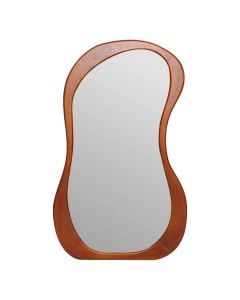 Mirror, Alanis, MDF frame, brown frame, 120x73 cm