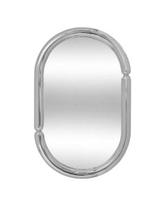 Wall mirror, Benedita, metal frame, black, 2.4x50.5xH100.3 cm