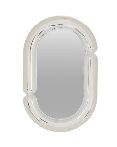 Standing mirror, Sky, metal frame, silver, 2x19xH30 cm