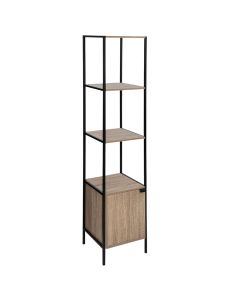 Multifunctional shelf, MDF/steel, natural, 35x35xH176 cm