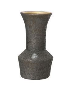 Vazo dekoruese, qeramike, e zezë, Dia.16xH30 cm