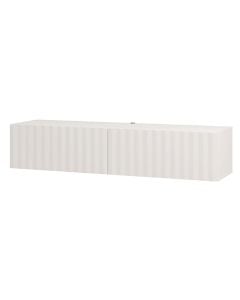 TV unit, Antibes, MDF, white, 154x42xH32 cm