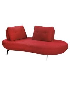 Stol, tapiceri tekstili, e kuqe, 226x126xH91 cm