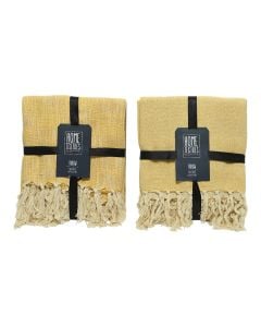 Blanket, polyester, beige, 130x170xH0.5 cm
