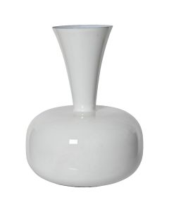 Vazo dekoruese, qeramike, e bardhë, Dia.17xH23 cm