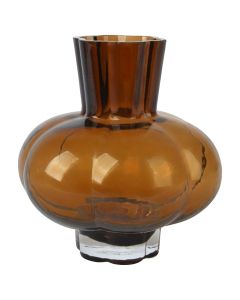 Vazo dekoruese, qelqi, kafe, Dia.18xH20 cm
