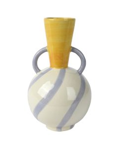 Vazo dekoruese, porcelan, shumëngjyrëshe, Dia.15.5xH26.5 cm