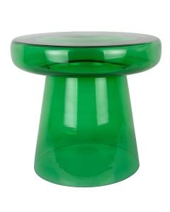 Sida table, glass, green, Dia.31xH48 cm