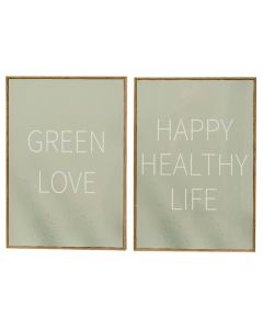 Printed frame, mdf, assorted, 2.50x30xH21 cm