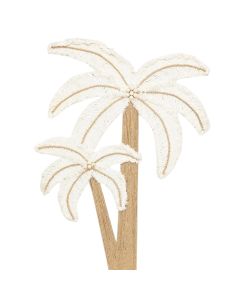 Dekorues muri, Palm, poliestër/mdf, e bardhë/floriri, 55.5x2xH76 cm